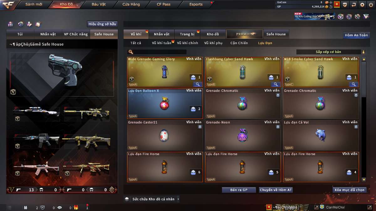 shop acc cf uy tin gia re